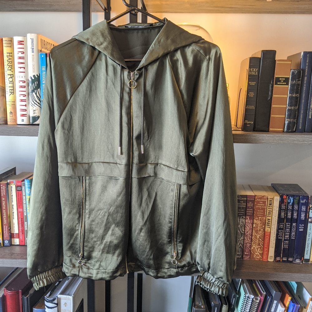 Zara Silky Military Style Hoodie